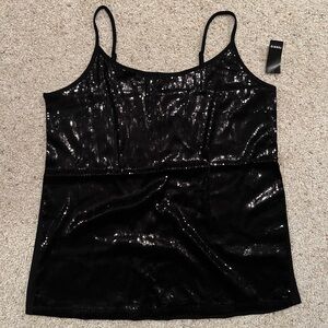 NWT black sequin Torrid tank